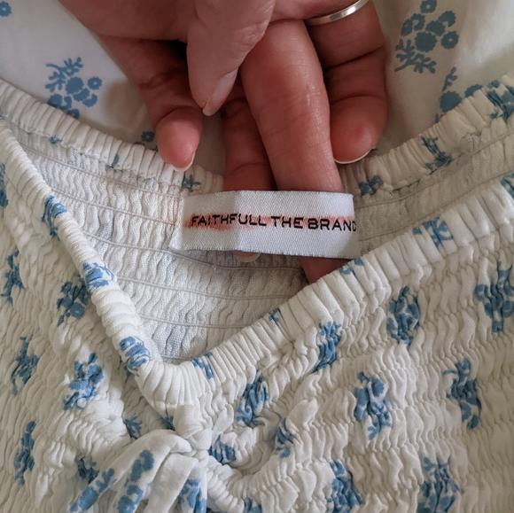 Faithfull the Brand Galicia Floral Minidress X-Small XS - Picture 9 of 15